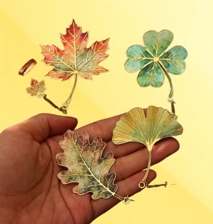 Metall-Lesezeichen 6er-Set „Botanical Elegance“ – Filigrane Kunstwerke für Buchliebhaber