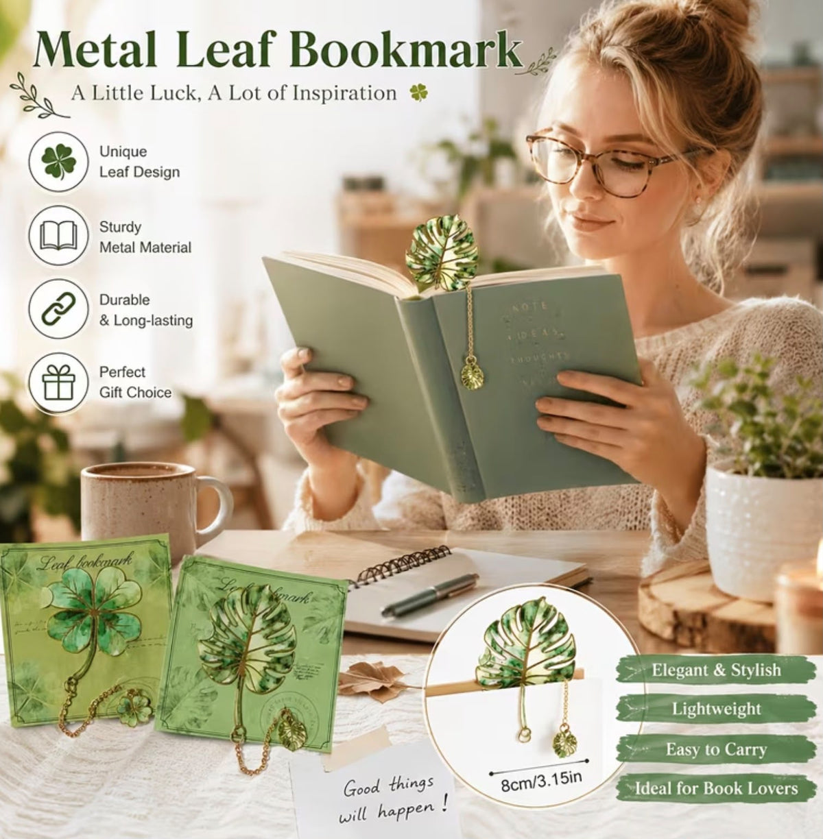 Metall-Lesezeichen 6er-Set „Botanical Elegance“ – Filigrane Kunstwerke für Buchliebhaber
