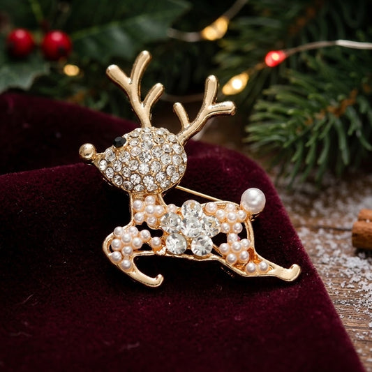 Elegante Weihnachtsrose in Form eines Hirsches